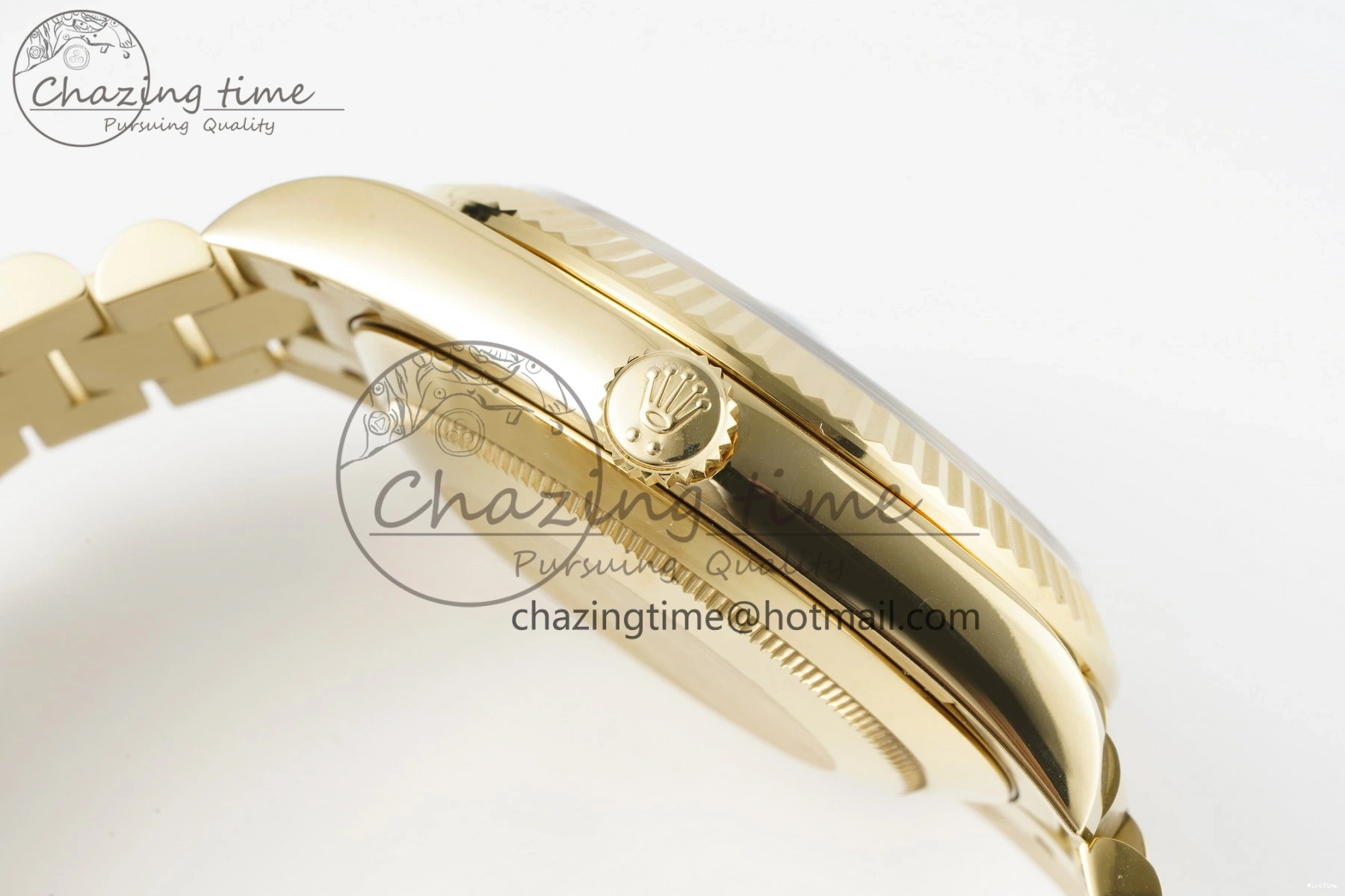 MiroTime 1229 Day Date 40 228238 YG JDF 1:1 Best Edition Green Dial on YG Bracelet VR EyeCatching 2245